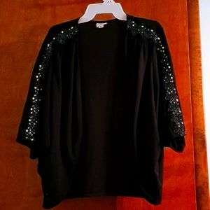 short sleeve crop cardigan